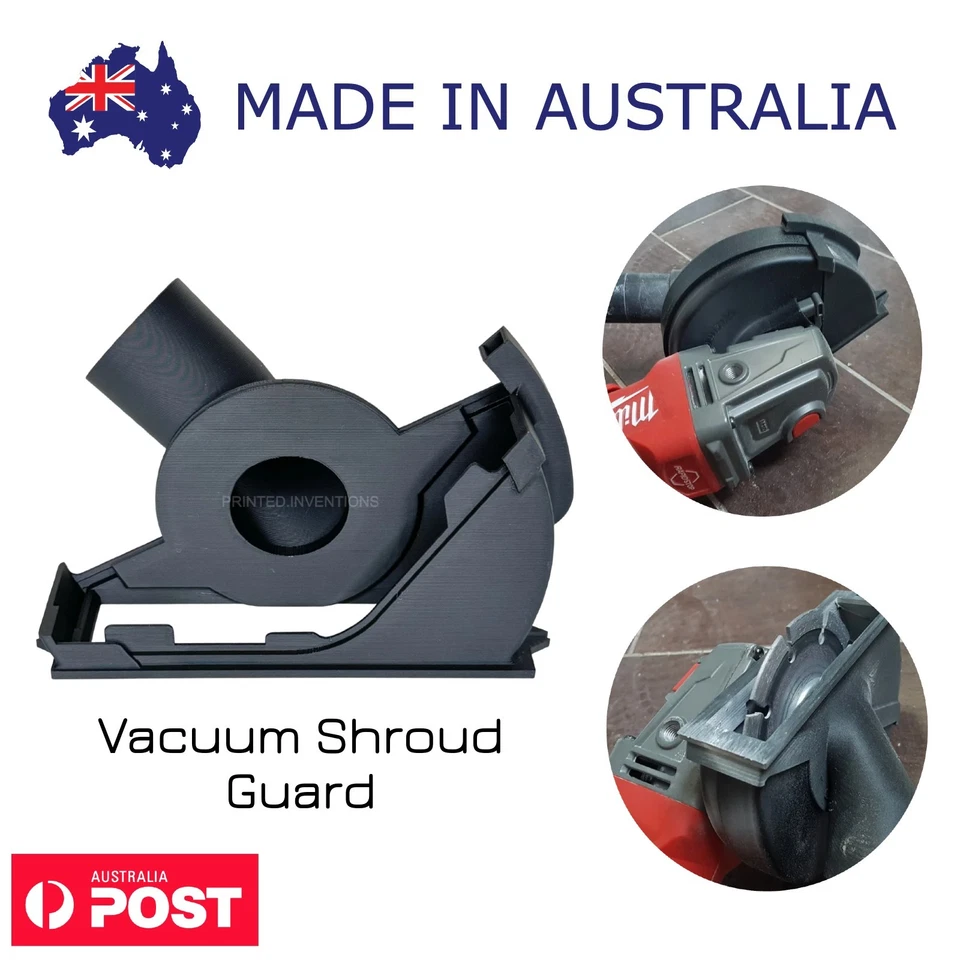 Dust Collection Attachment for Milwaukee M18 Grinder – Vacuum Shroud Guard