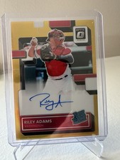 2022 Donruss Optic Rated Rookies Auto Gold PRIZM - RILEY ADAMS /10