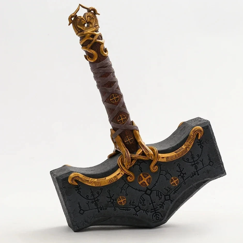 God of War Ragnarok Kratos Hammer Statue 29x39cm Collectors Edition Figure Model - Image 2 of 4