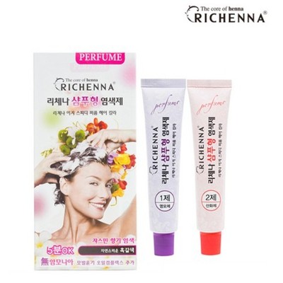 RICHENNA Easy Speedy Perfume Dye Shampoo Type #Natural Dark Brown
