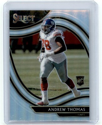 2020 Panini Select - Field Level Andrew Thomas #387 Silver Prizm (RC) Giants