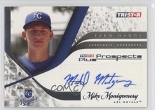 2008 TRISTAR Prospects Plus Farm Hands Authentic Mike Montgomery #FH-MM Auto 0p8