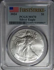 2024 PCGS MS70 AMERICAN SILVER EAGLE - WG1