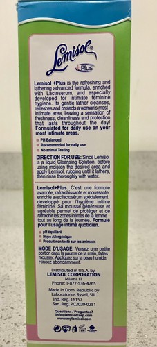 Lemisol Feminine Wash, Daily Cleanser, Hypoallergenic, 16 FL Oz, Bottle - Picture 3 of 4