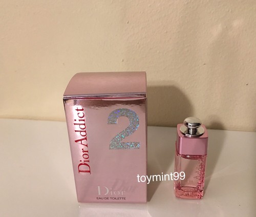 dior addict 2 eau de toilette mini with box 5 ml 0.17 oz new