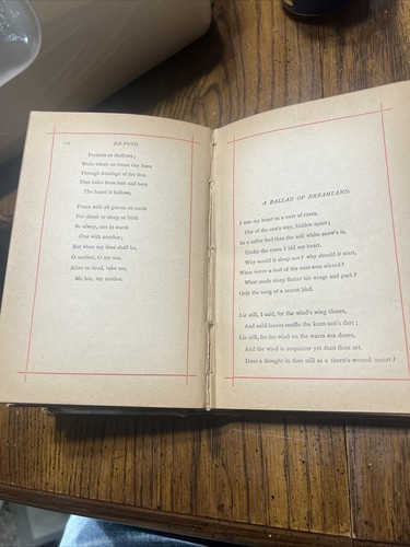 Antique HC Book Algernon Swimburne’s Poems 1880’s Worthington Co.(Second Series) - Picture 11 of 14
