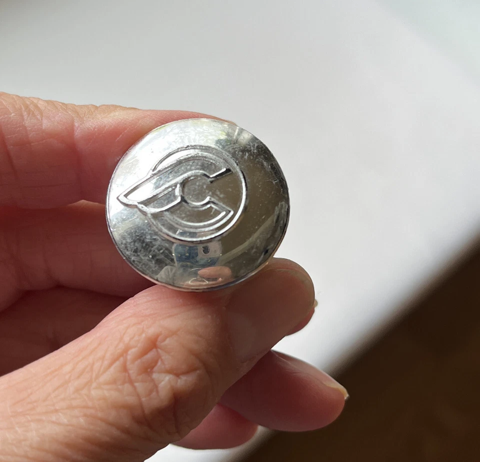 Cinelli VINTAGE handlebar Plugs/End Buttons/Caps plastic. Chrome. Pair Used - Image 3 of 4