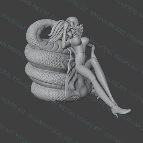 1/24 Scale Boa Hancock Uncolored Unassembled 3D Printed Resin Model Toys Kit GK - Picture 29 of 56