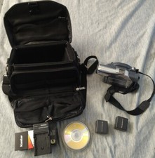 Panasonic VDR-M50 DVD Camcorder Video Camera Case, Plus Extras TESTED- WORKS 
