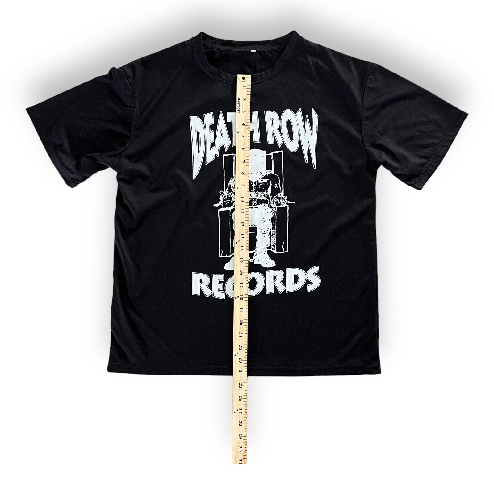 FILA T shirt donna Death Row Records taglia small hip hop nera bianca