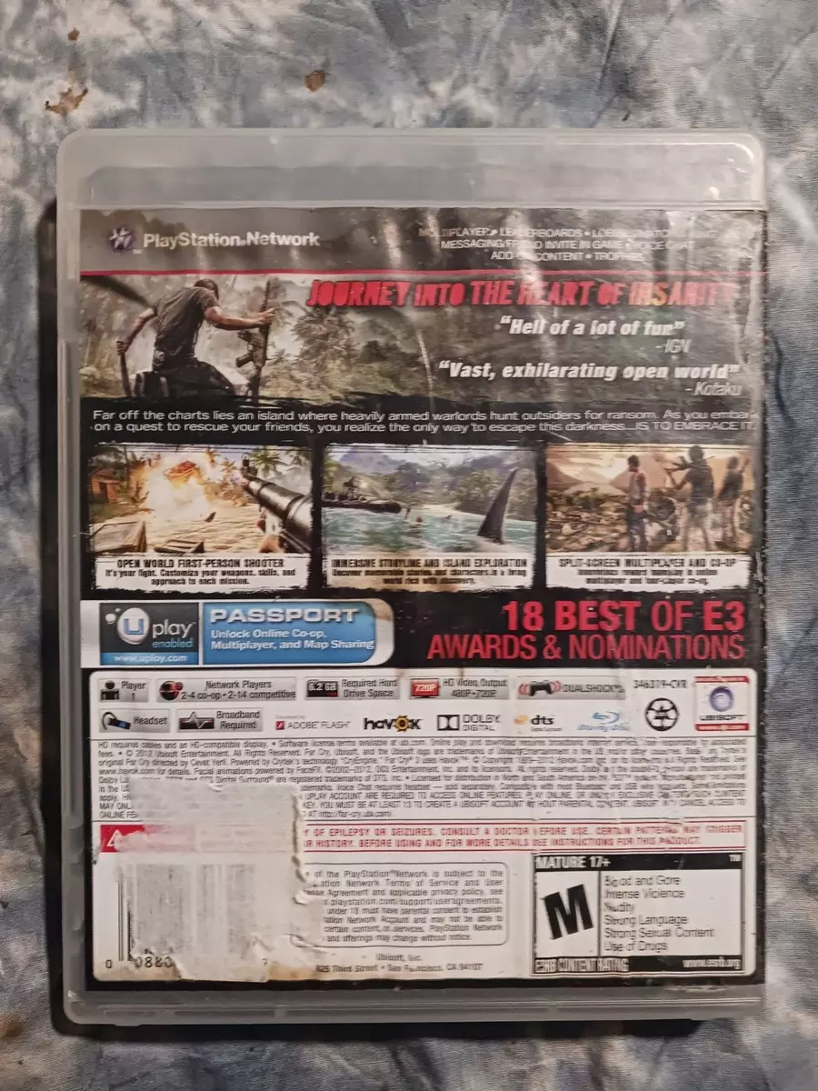 Far Cry 3 Greatest Hits PS3 PlayStation 3 AD - (See Pics) 8888346319