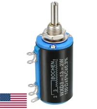 US Stock 100 ohm WXD3-13 Rotary Multi-turn Wirewound Precision Potentiometer HO