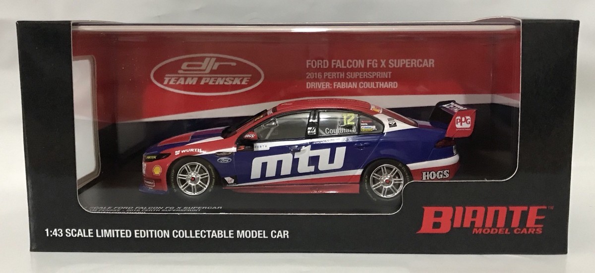 1:43 FORD FALCON FG X #12 COULTHARD MTU PERTH LIVERY DJR TEAM