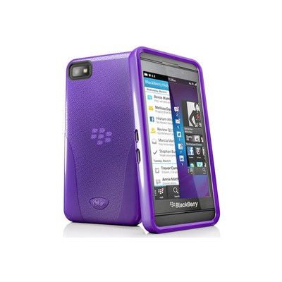 New iSkin VBBB10-PE3 Vibes Jelly Case for BlackBerry Z10 Purple