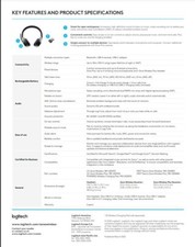 Logitech Zone 900 981-001100 Wireless Headset - Black