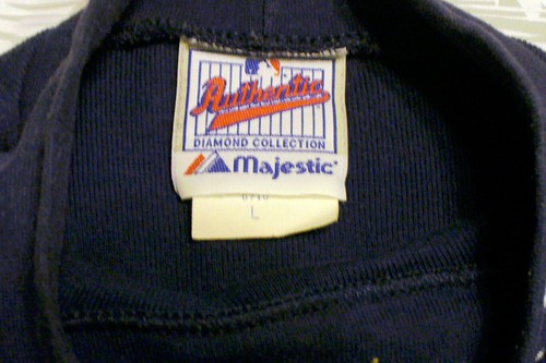 90'S CLEVELAND INDIANS MLB MAJESTIC DIAMOND COLLECTION MOCK TURTLE L/S SHIRT L - Picture 5 of 6
