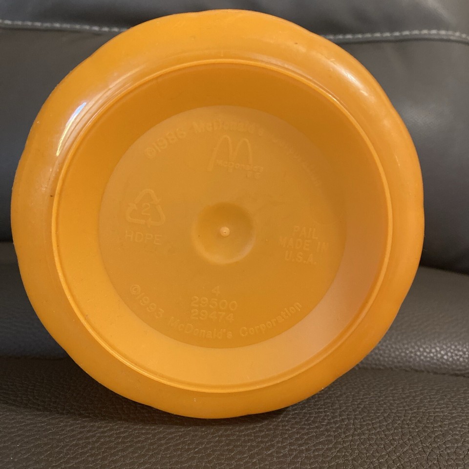 1999 Mcdonald's Vintage Halloween Boo Bucket Happy Meal Grimace Pumpkin