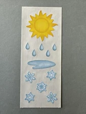 Mrs. Grossman's Stickers | SUN RAIN SNOW | Retired 2000 Creative Memories