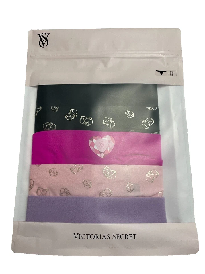 Tanga Victoria Secret No Show para mujer corte crudo medio 5 pares corazones de diamantes Foto 2 de 3