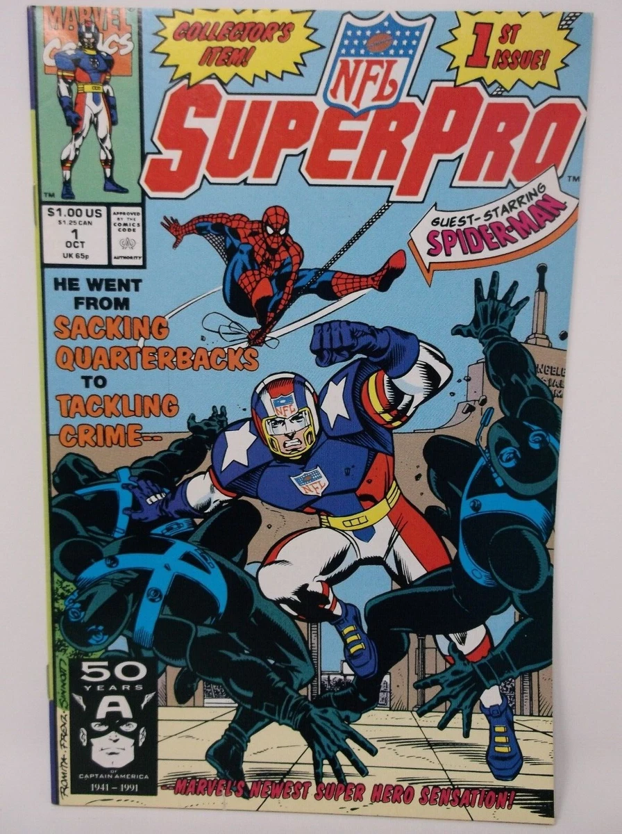 Marvel Comics NFL SUPERPRO October 1991 Vol. 1 No. 1 | eBay