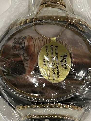 Set 14 Bradford Editions Majestic Cats Porcelian Ornaments COA Numbered NIB New - Picture 6 of 21