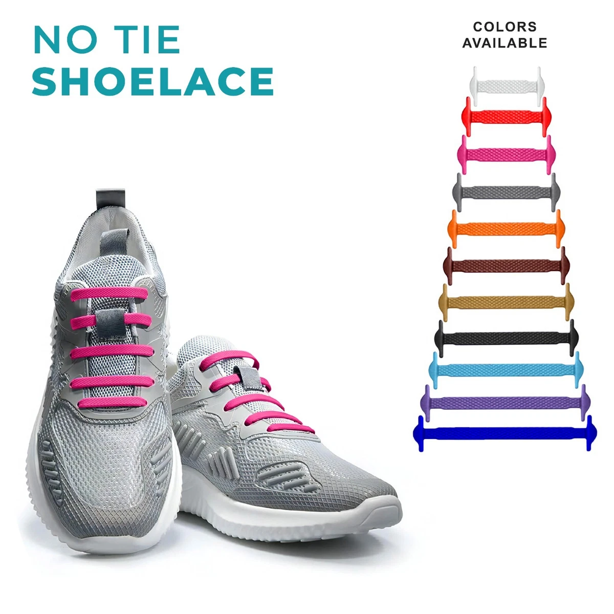 Silicone no shop tie shoelaces