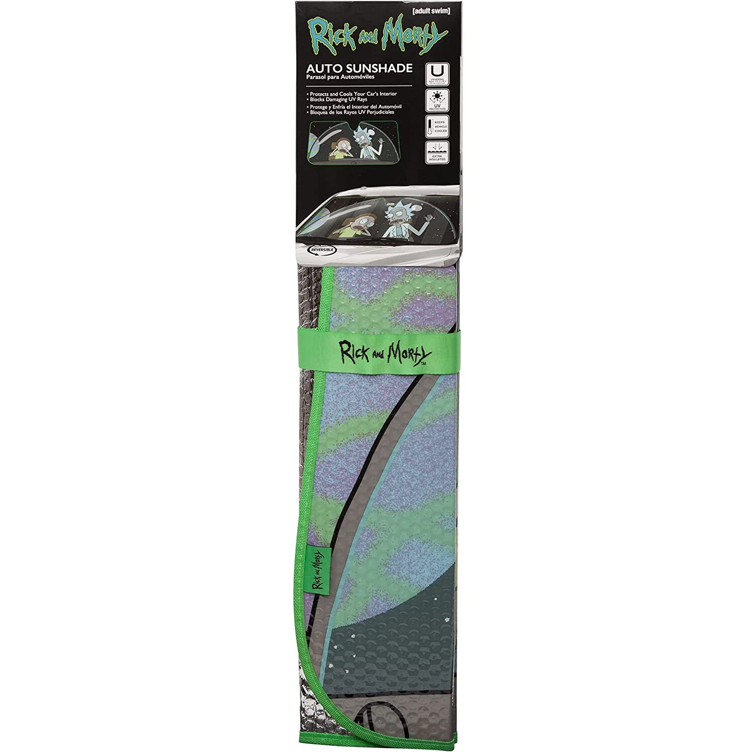 Warner Bros Rick & Rickandmorty Adventure Accordion Bubble Car Sun Shade