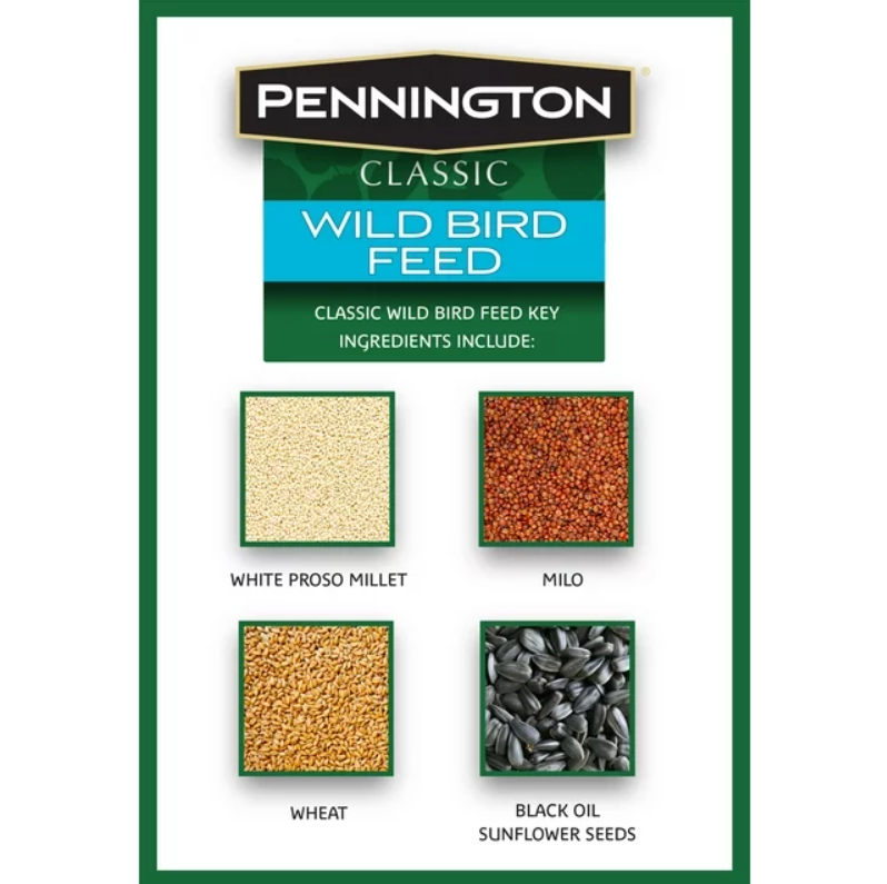 Pennington Classic Dry Wild Bird Feed and Seed, 40 lb. Bag, 1 Pack NEW
