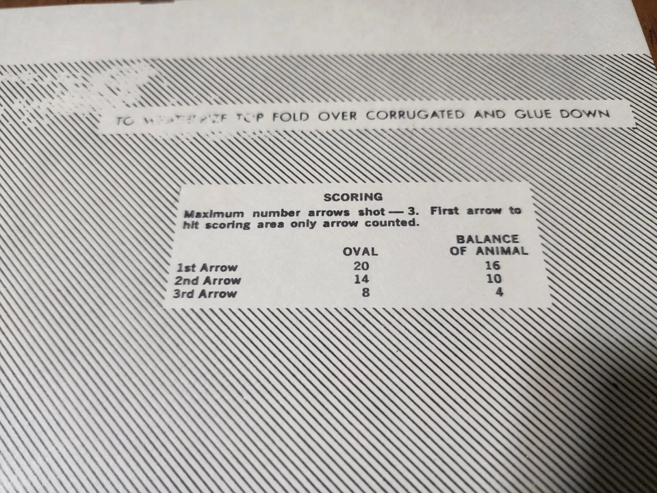 3 VTG Saunders Target Whitetail Deer, Archery Target 40" X 28" Shipped Folded. - Image 2 of 4