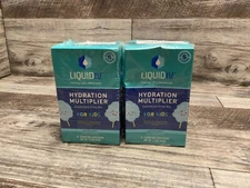 Liquid IV Hydration Multiplier Electrolyte Drink Mix - Cotton Candy (LOT OF 4)