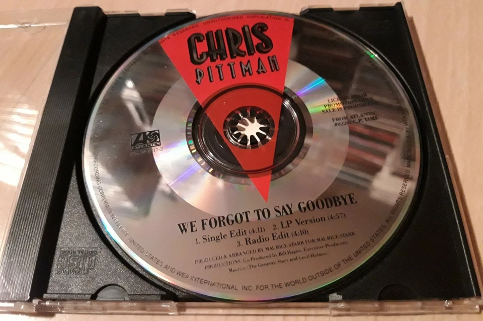 CHRIS PITTMAN - We Forgot To Say Goodbye - PROMO CD Single R&B Rnb MAURICE STARR - Bild 3 von 4