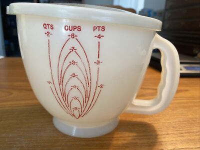Tupperware 500-3 Mix N Store 2 Qt 8 Cup Measuring Cup Bowl Pitcher With Lid Vtg
