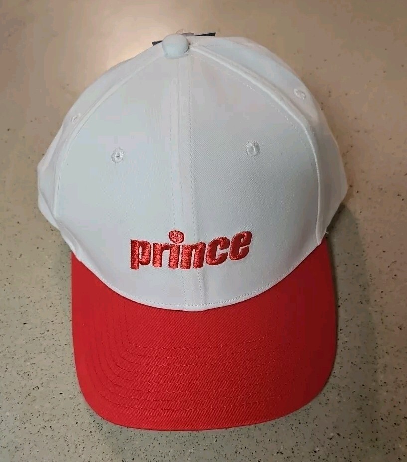 Prince Hat Cap Pickleball White And Red Hat New Tennis Sports