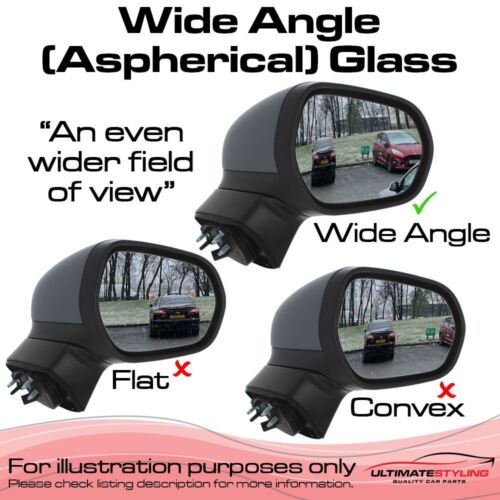 Wing Mirror Glass VW Golf Mk7 5G1 2012-2020 Heated Aspherical & Convex 1 Pair - Picture 2 of 6