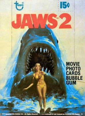 JAWS 2 COMPLETE TRADING CARD SET COMPLETE 1-59 1978 TOPPS MINT CONDITION USA