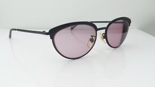 Vintage Calvin Klein CK2155 590 Black Metal Oval Sunglasses FRAMES ONLY Italy