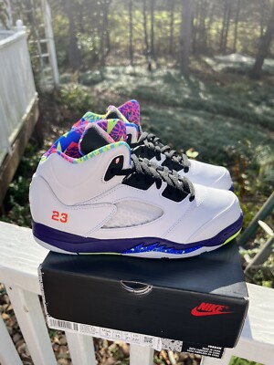 Air Jordan Retro Bel-Air PS Pre School Size 3Y 2020 White Pink Purple  Green