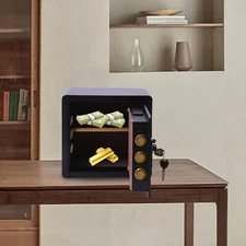 Money Digital Safe Box 1.4 cu.ft Cabinet Home Office Security Box with Key Lock