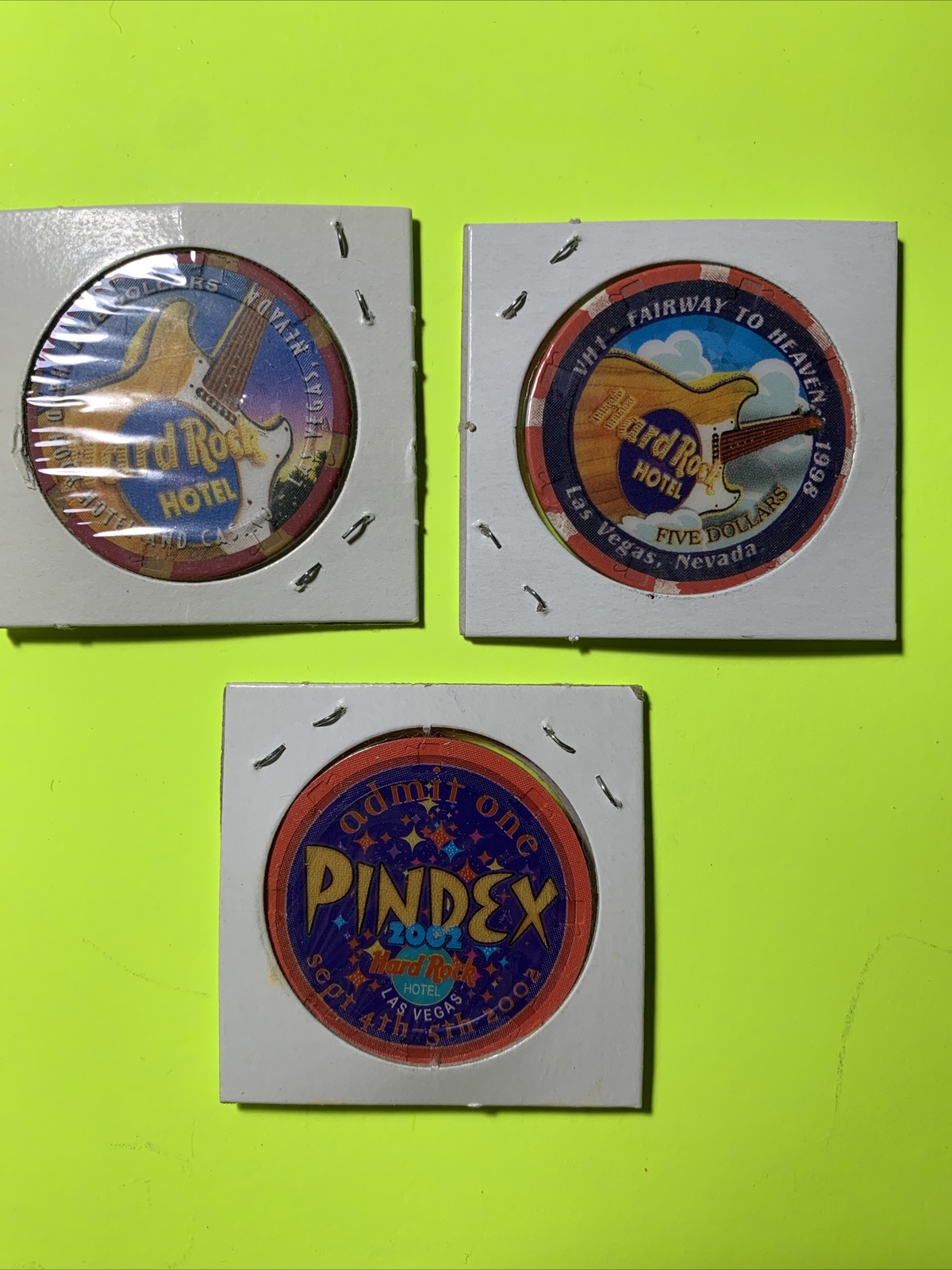 5UNC Hard Rock Casino Chips Lot Of 31998 & 2002 eBay