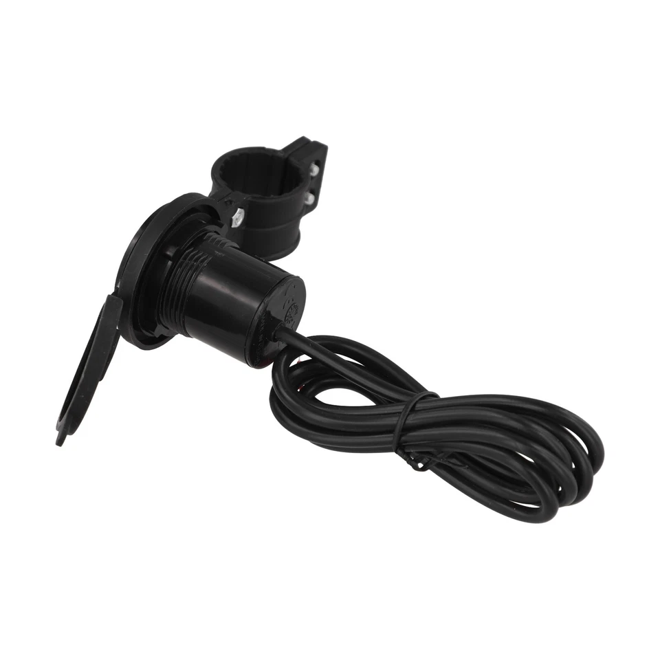 Motorcycle USB Mobile Phone Charger 12V Charging Compatible 1 2m Cable - Image 4 of 4