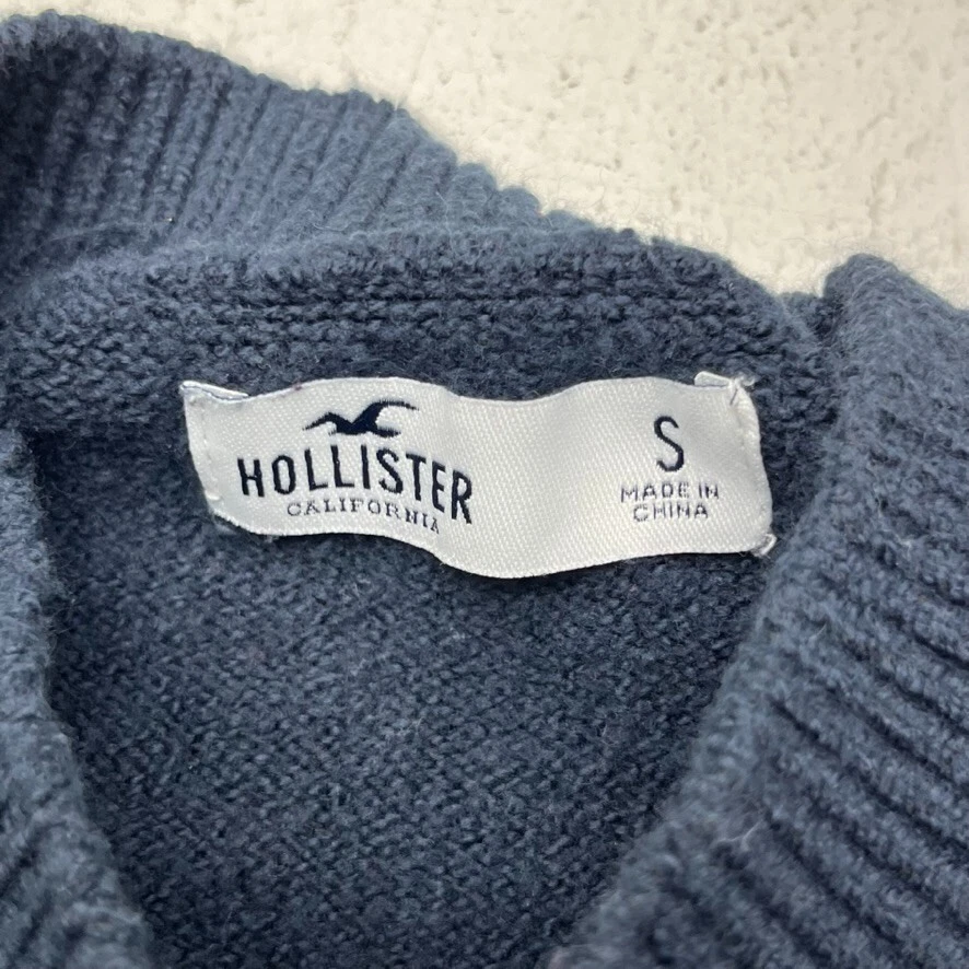 Hollister Blue Red Striped Knitted Sweater Women s Size Small