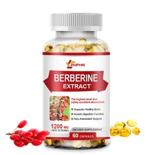 Berberine 98% Extract Capsules 10:1 1200mg Blood Sugar Glucose Support & Immune