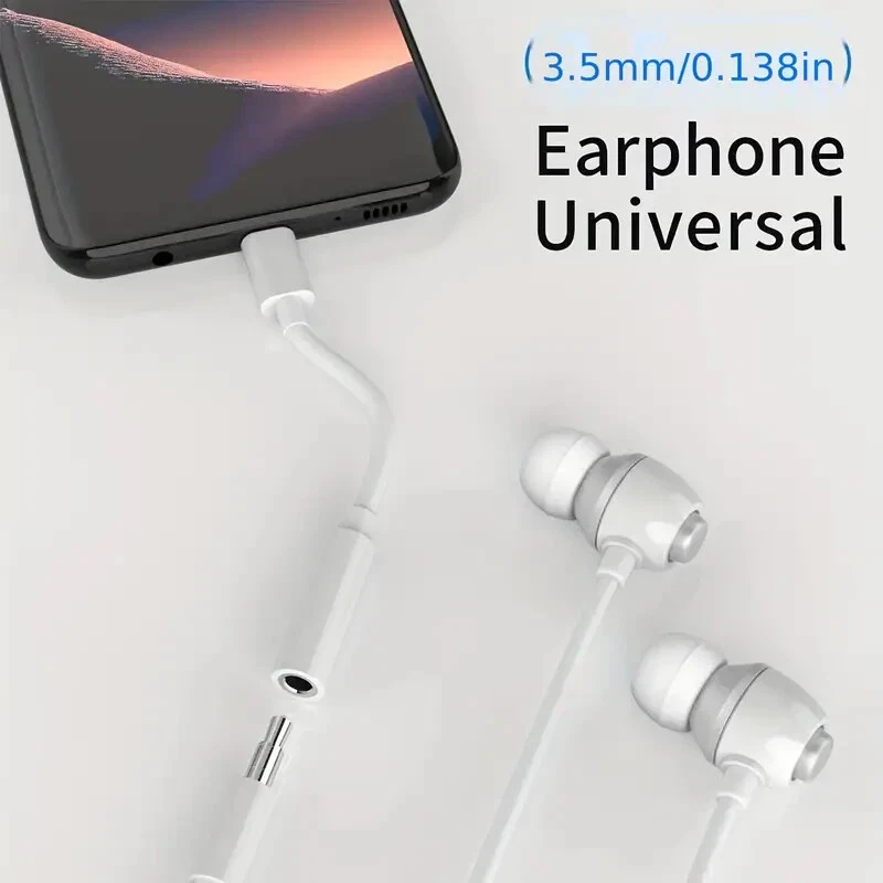 ADATTATORE USB-C A JACK 3,5 mm PER CUFFIE CAVO UNIVERSALE AUX - Immagine 3 di 4