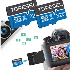 2PCS 32GB Memory TF Micro SD Card Class10 High Speed Micro SD For Camera Phone