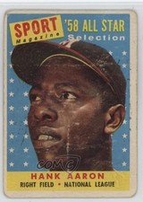 1958 Topps Sport Magazine '58 All Star Selection Hank Aaron #488 HOF 1tm2