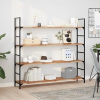 Schweberegale 3Er Set 120X30 Cm Massivholz Akazie GeöLt Wandregal
