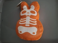 New Way To Celebrate Orange Skeleton Bunny Plush 10" Halloween Decor or Gift
