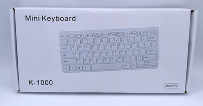 NIB Mini Wired Keyboard K-1000   USB Compact 78-Key Slim Design (MJ)