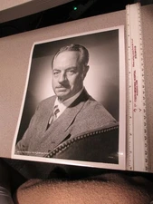 WILLIAM POWELL suit head shot 1940s MGM movie studio show promo photo