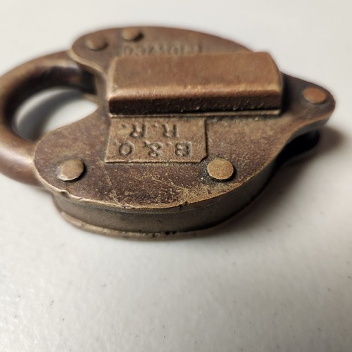 B & O Railroad Lock 1920s & Rare Vintage Train Whistle! - Picture 4 of 8